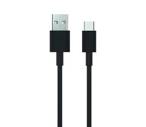 2GO czarny / Kabel do transmisji danych / USB-A - USB-C / USB 3.2 Gen 1 / 1 m / 2,4 A