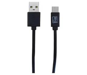 2GO czarny / Kabel do transmisji danych / USB-A do USB-C / 1 m / USB 3.2 Gen 1
