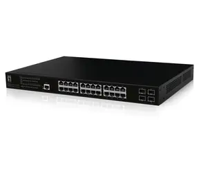 LevelOne GEP-2861 / Przełącznik / 24x Gigabit PoE+ / 4X SFP / 390 W PoE / Zarządzany L2 / 19"