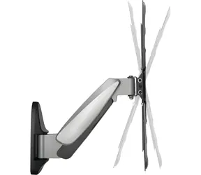 Schwaiger czarny / uchwyt ścienny do telewizora / 23" - 55" / VESA 400x400 / maks. 30 kg / uchylny, obrotowy
