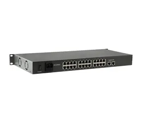 LevelOne FGP-2601 / Przełącznik / niezarządzany / 24x FE PoE / 2x GE uplink / 150W PoE / 19" metalowy