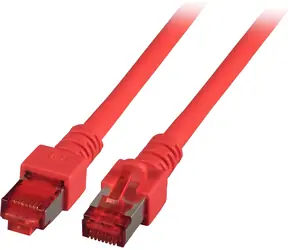 EFB CAT6 S/FTP 1,5 m czerwony / Kabel krosowy / RJ45-RJ45 / LSZH