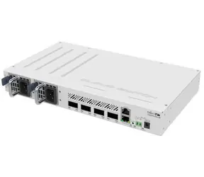 Mikrotik CRS504-4XQ-IN / Przełącznik routera chmurowego / 4X QSFP28 100 Gb/s / 1x GLAN PoE-in / RouterOS L5 / 1U rack