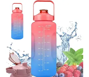Extralink BUT-994 czerwono-niebieski / Butelka sportowa / 2000 ml / bez BPA / pasek do noszenia