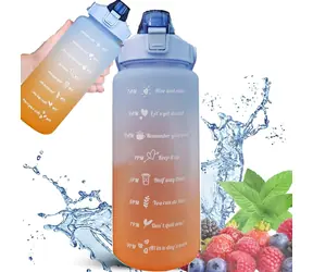 Extralink BUT-993 niebiesko-pomarańczowy / Butelka sportowa / 2000 ml / bez BPA / pasek do noszenia