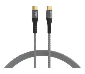 EFB USB-C 100W szary / Kabel danych / USB-C do USB-C / PD 3.0 / E-Marker / 2 m