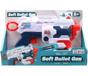 Pistolet z miotaczami klocków / 28,5 cm / od 3 lat