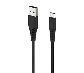 2GO czarny / Kabel do transmisji danych / USB-A do USB-C / 1 m