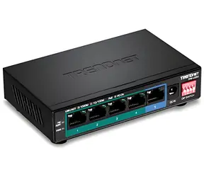 Trendnet TPE-LG50 / Switch / 5- Port Gigabit / 4X PoE+ / 32 W / zasięg 200 m / metalowa obudowa