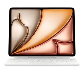 Klawiatura Apple Magic Keyboard do iPada Air 13" (M2, M3, M4) DE biała / Etui z klawiaturą / Układ DE