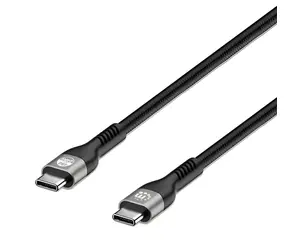 Manhattan czarny / Kabel USB-C - USB-C / USB 2.0 / 240W PD 3.1 / 2 m
