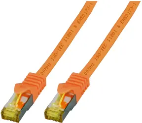 EFB S/FTP CAT6A 5m pomarańczowy / Kabel krosowy / RJ45-RJ45 / LSZH