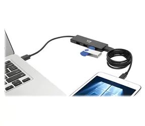 EATON Tripp Lite U360-004-SLIM czarny / koncentrator USB / 4 porty / USB 3.0 / 5 Gbit/s