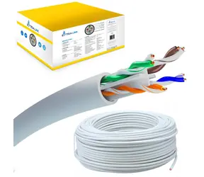 Extralink CAT6 U/UTP V2 szary / Kabel sieciowy / wewnętrzny / 305 m / przewód / PVC