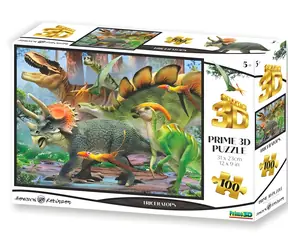 Prime 3D Puzzle Triceratops / efekt 3D / 100 elementów