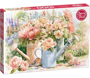 Puzzle Cherry PAZZI Tender Garden Love / 1000 elementów / 70 × 50 cm