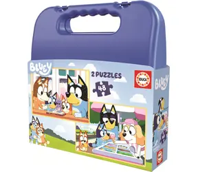 Educa Puzzle w etui Bluey 2w1 / (48 elementów)