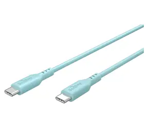 Goobay Silikonowy turkusowy / Kabel do transmisji danych / USB-C / 1,5 m