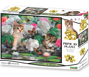Puzzle 3D Prime Wśród Piwonii / 48 elementów / od 3 lat