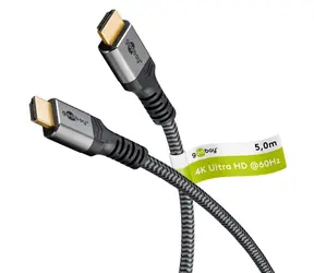 Kabel HDMI Goobay High Speed 5m szary / Kabel / Ethernet