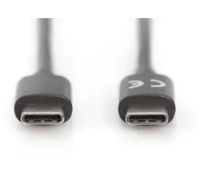 Digitus czarny / kabel USB-C do USB-C / USB 2.0 / 1 m