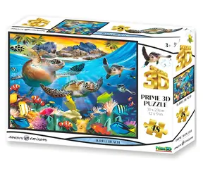 Prime Puzzle 3D Turtle Beach / efekt 3D / 48 elementów / od 3 lat