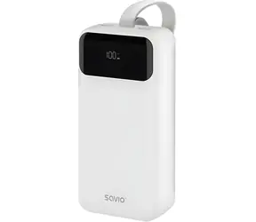 Savio BA-11 biały / Power bank / 30000 mAh