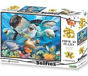 Prime Puzzle 3D Podwodne selfie / Efekt 3D / 63 elementy