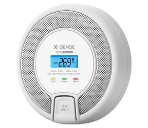 X- Sense CO-3D-W Link+ / Czujnik tlenku węgla / Sieć bezprzewodowa Link+ / Wyświetlacz LCD / Alarm 85 dB