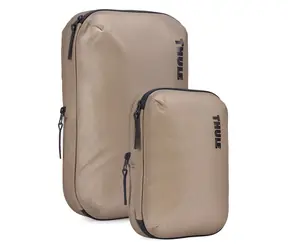 Thule TCCS201 beżowy / Zestaw kompresyjny / Mały + duży / Nylon 100D / Wodoodporne zamki YKK