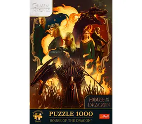 Puzzle Trefl Premium PLUS Gra o Tron: Dom Smoka / 1000 elementów / 48 x 68,3 cm / Dla dzieci i dorosłych