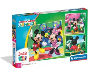 Clementoni Puzzle Piłka Myszki Miki / 3x 48 elementów / od 5 lat