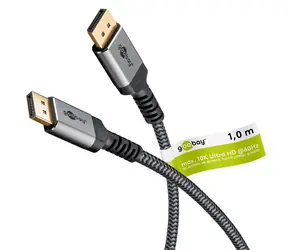 Goobay DisplayPort 2.1 szary / kabel DisplayPort / DP - DP / 54 Gbit/s / 1 m