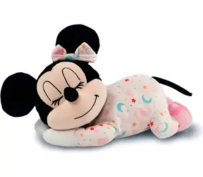 Clementoni Baby Relaksująca pluszowa zabawka Minnie / Pluszowa zabawka / Chromoterapia i melodie / Na baterie 3x AAA