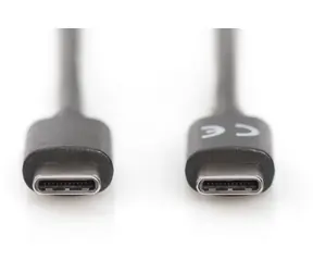 Digitus czarny / kabel USB-C / USB-C - USB-C (M/M) / 3 m / 3 A / USB 2.0