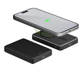 Goobay 70183 / Power bank / Magnetyczny / Ładowanie bezprzewodowe / 10 000 mAh