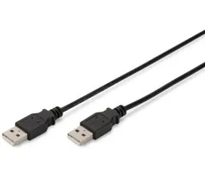 Digitus AK-300101-010-S czarny / kabel USB / USB-A / 1 m
