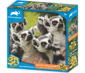 Prime Puzzle 3D Animal Planet: Lemur KATA / 150 elementów / efekt 3D