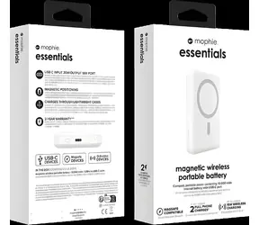 ZAGG Essentials Snap+ Powerstation biały / Powerbank / MagSafe / Qi2 / 15W / 10000mAh