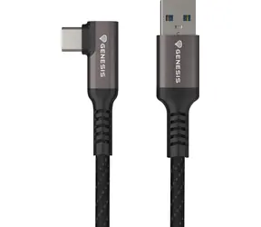 Genesis NVC-2221 czarny / kabel USB-A - USB-C / 5 Gb/s / szybkie ładowanie / 5 m