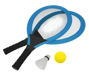 Zestaw do tenisa RULYT Lazy niebieski / 2× rakieta / piłka / kosz
