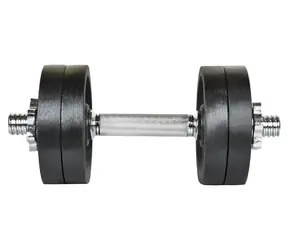 Hantel kątowy RULYT 12 kg / sztanga 30 mm / 4X krążek 2,5 kg / 7-12 kg