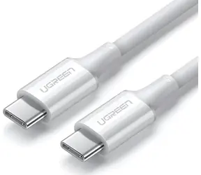 Kabel USB-C Ugreen - USB-C biały / Kabel / 1 m / szybkie ładowanie