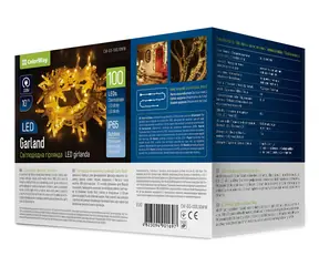 Łańcuch LED Colorway ciepła biel / łańcuch LED / 100 LED / 10m / IP65 / 230V