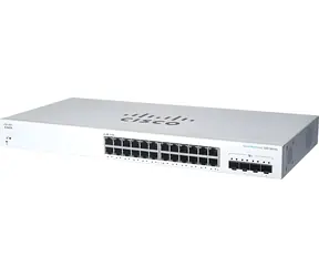 Cisco CBS220-24FP-4G- EU / Przełącznik / 24x RJ-45 10/100/1000 / 4X Gigabit SFP / PoE+ do szafy rack