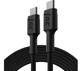 Green Cell KABGC29 czarny / Kabel USB-C - USB-C / 2 m / Power Delivery