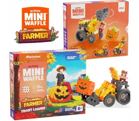 MARIOINEX Mini Waffle Farmer Excavator Building Kit / 50 elementów