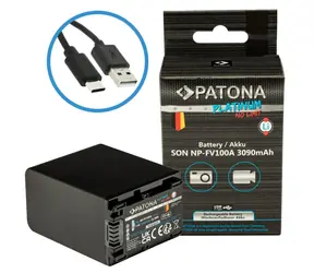 Akumulator Patona do Sony NP-FV100 / 3090mAh / Li- ION / Platinum / ładowanie USB-C