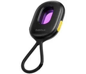 Baseus Heyo Series II czarny / Detektor ukrytej kamery / Alarm / Latarka LED / + kabel USB-A - USB-C