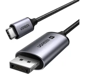Ugreen 25157 czarny / Kabel USB-C (M) - DisplayPort (M) / 1 m